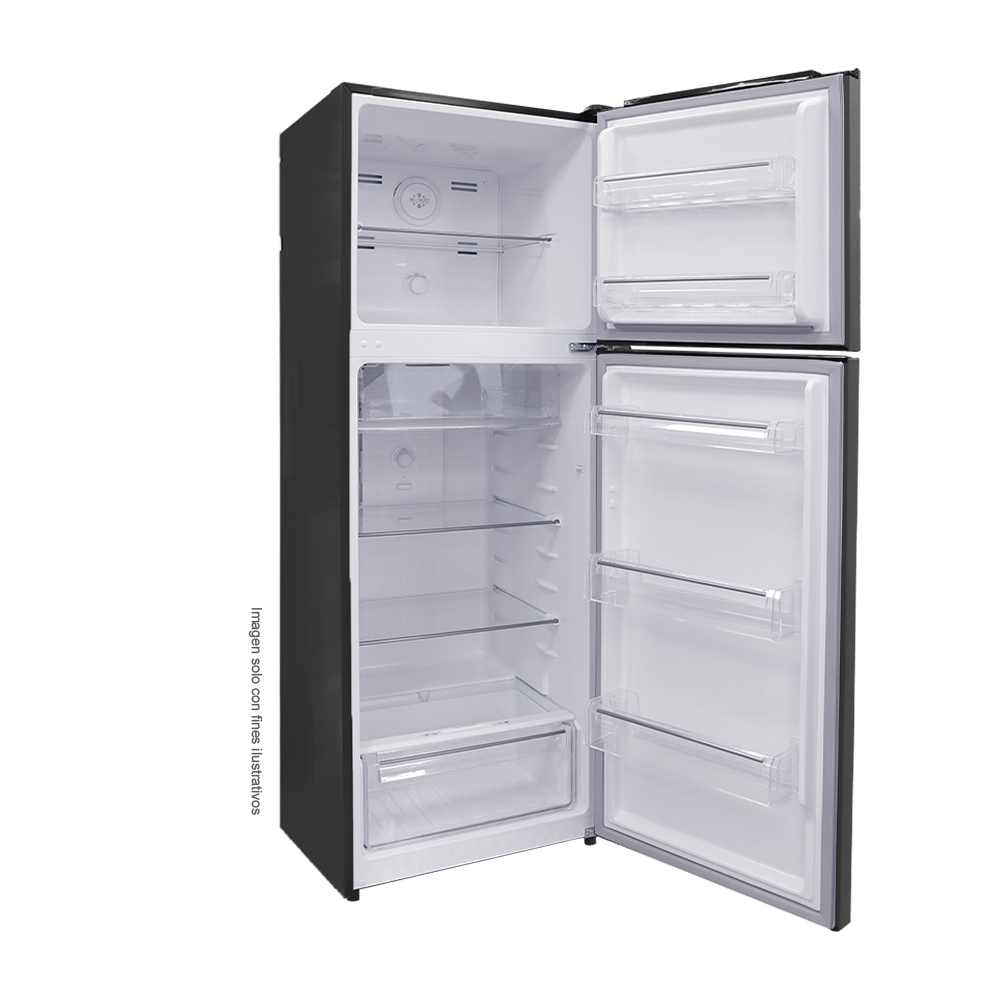 Refrigeradora NISATO 12.2pc NRF-317SSMH Top Mount, acero inoxidable