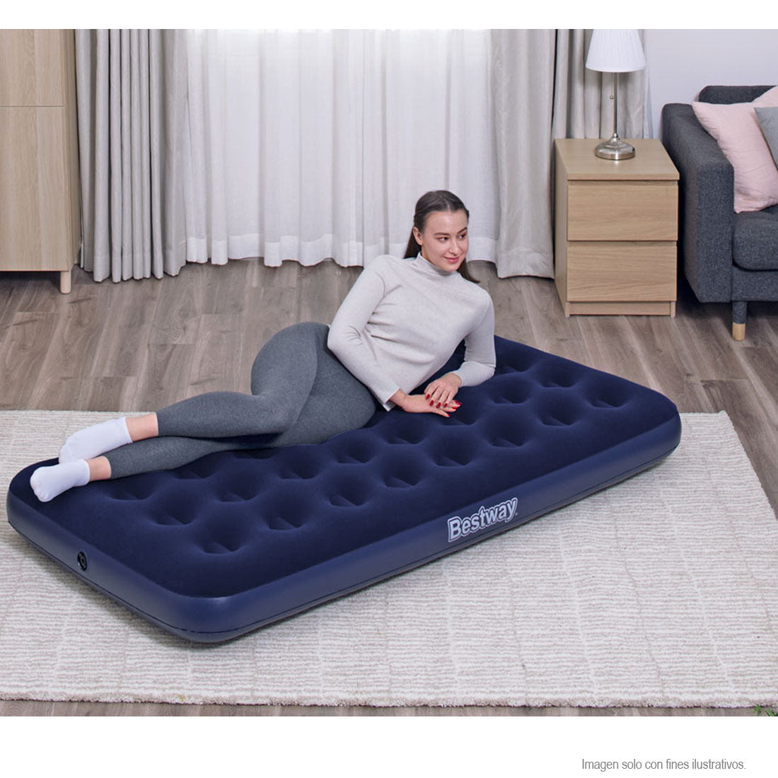 Colchón inflable Twin 67001 Bestway 74"x39" 67001