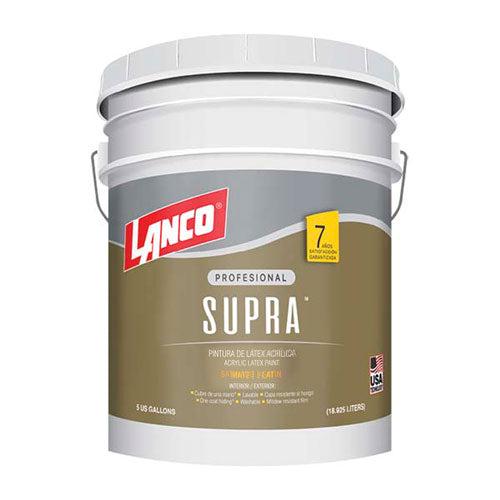 LANCO PINTURA BASE SUPRA SATIN BLANCO 5 GALONES