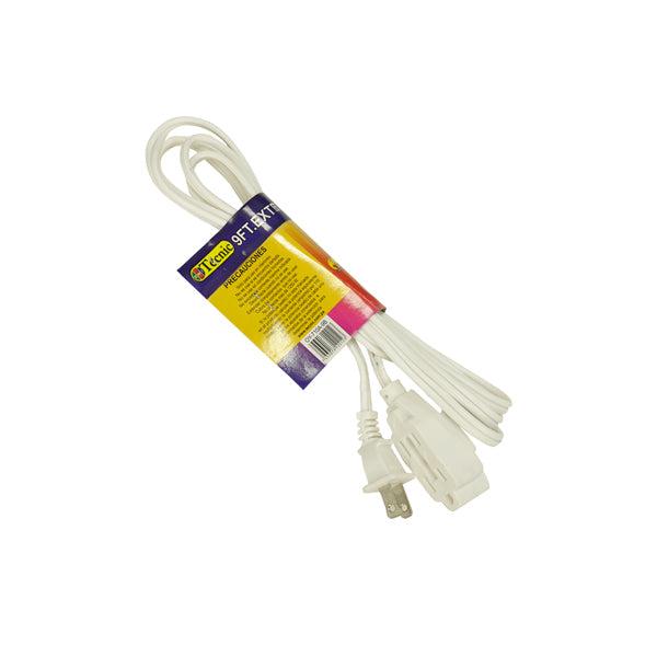 TECNIC EXTENSION DE 9 PIES 16/2 OY-710A-9B BLANCA