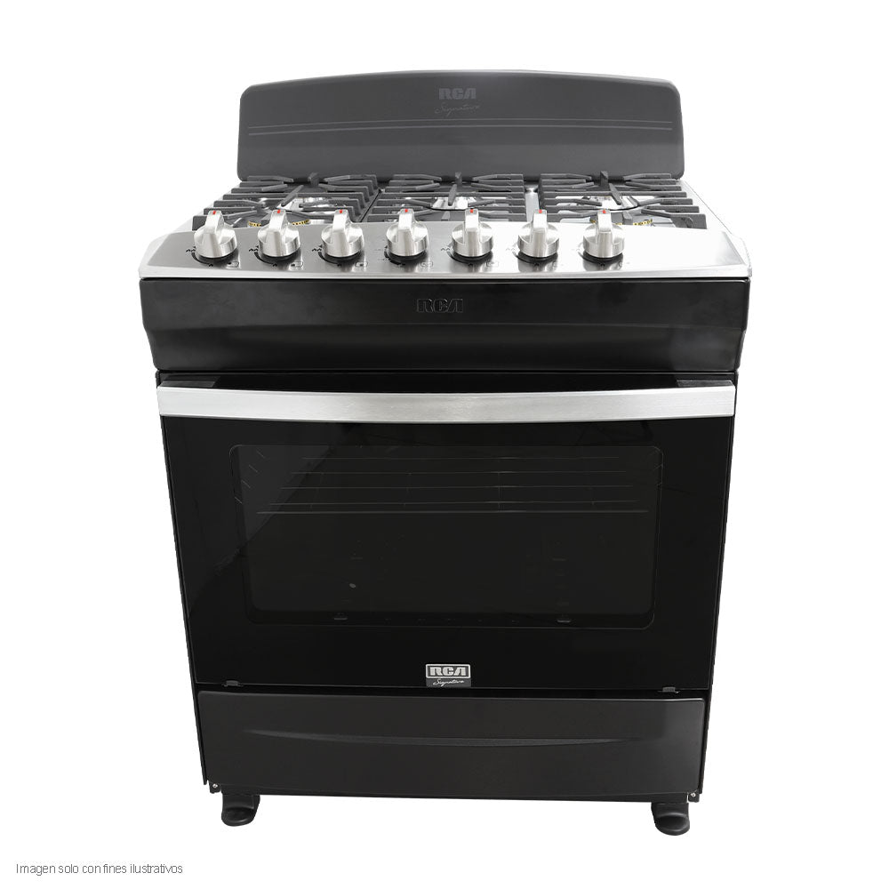 Estufa a gas de 30" RCCR7603 RCA de 6 quemadores