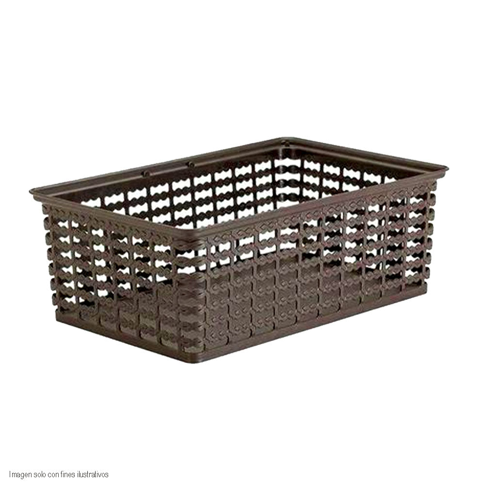 Canasta con tejido decorative 9417-XP Rimax color wengue