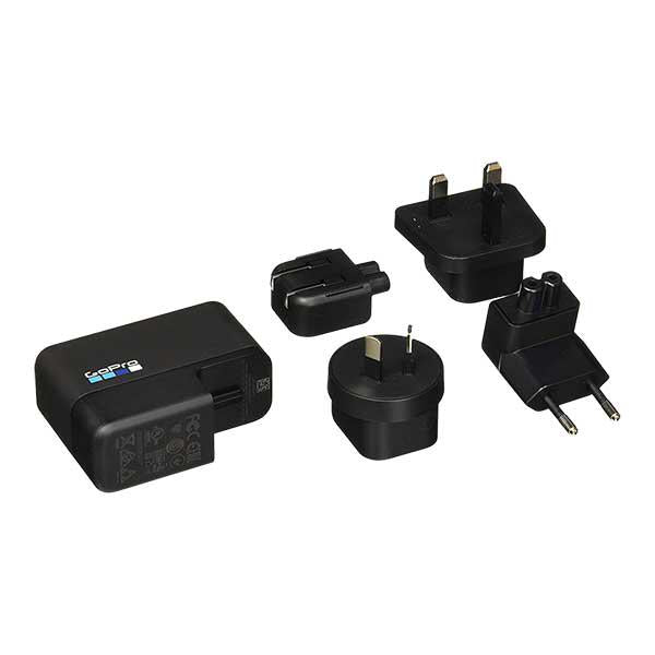 Cargador USB Dual 27.5W, 27.5 W, Supercharger AWALC-002, GoPro, USB-A + USB-C con enchufes internacionales