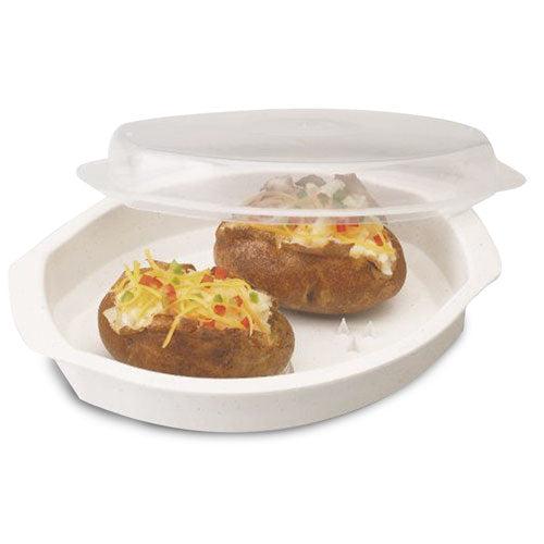 Envase con Tapa para Microondas, 26x19x7.8 cm, Kennedy, plástico y vidrio