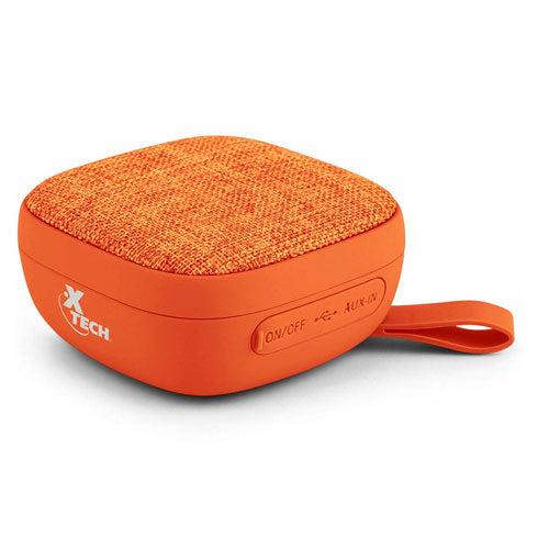 Parlante inalámbrico portátil, XTS-600OR, Xtech, Bluetooth, color naranja