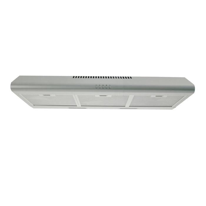 Extractor de Grasa Compacto, 36”, NPE-90XDM, Nisato, 3 velocidades con luces halógenas y filtros de carbón y aluminio lavables