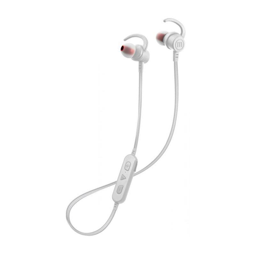 Audífonos Blancos Bluetooth con Micrófono Hakuba EBBT100 SOLID MAXELL 347965