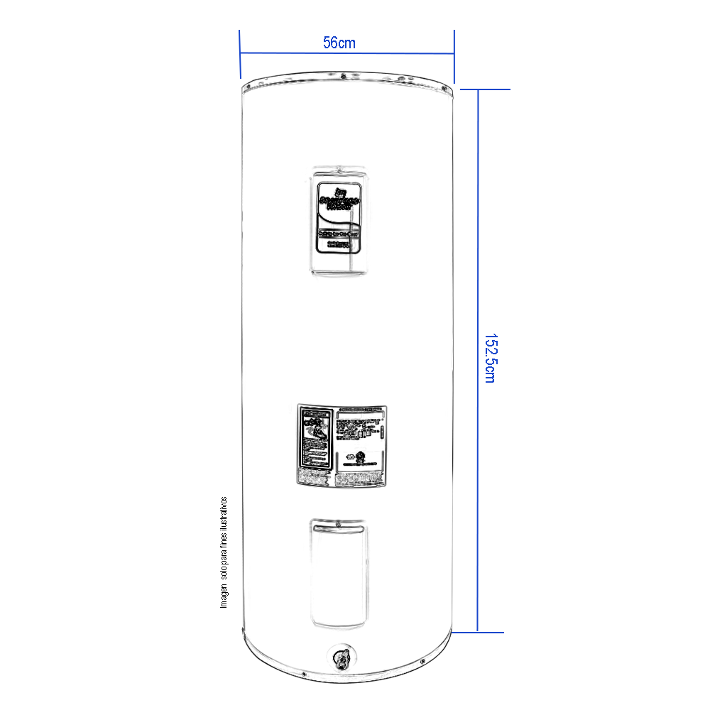 Calentador de agua de tanque eléctrico RE265T6-1NCWW-EXP 65gls 4.5KW/240V/1PH