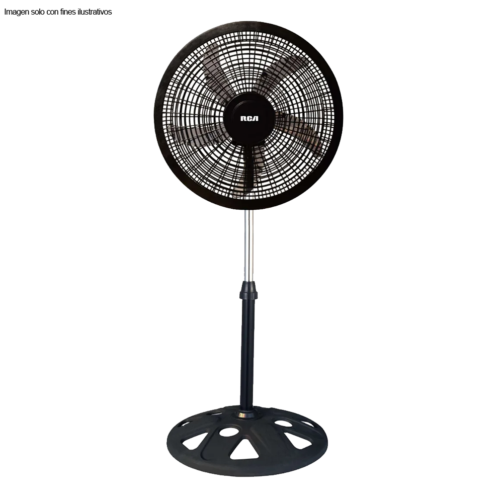 Abanico de pedestal 18" RCFAN4580 3 velocidades, 5 aspas RCA