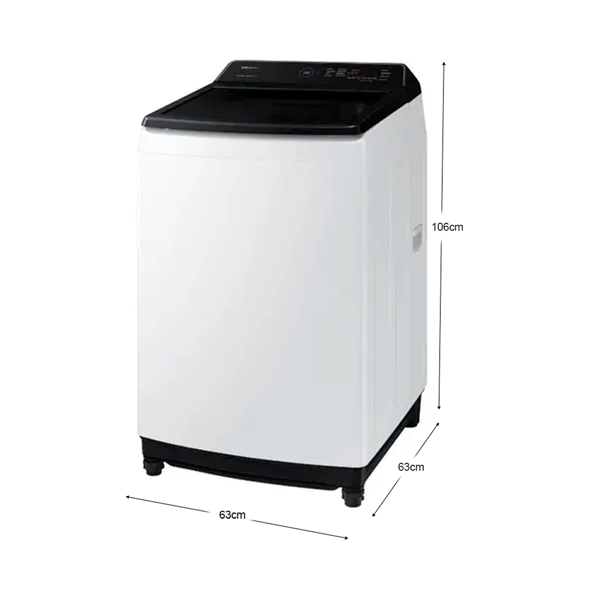 Lavadora 17kg WA17CG6441BWAP Samsung con tecnología inverter, tambor de acero inoxidable