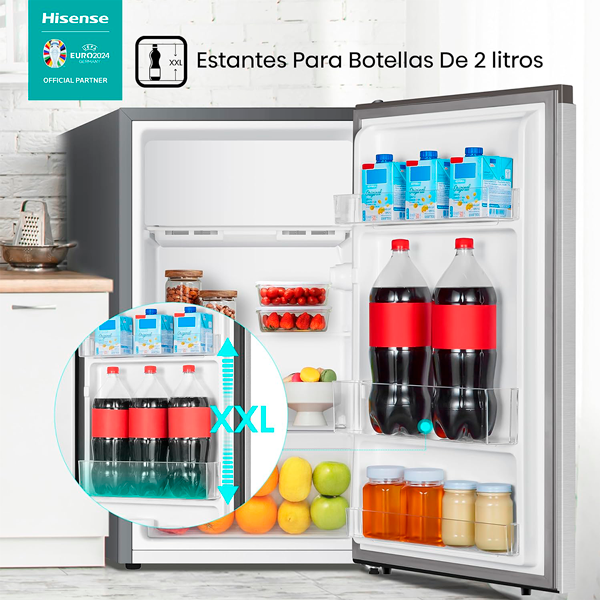 Refrigeradora Mini Bar 4.2pc RR43D6ACX1 Hisense puerta reversible
