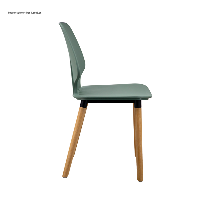 Silla plástica SL-7042A3GN color verde