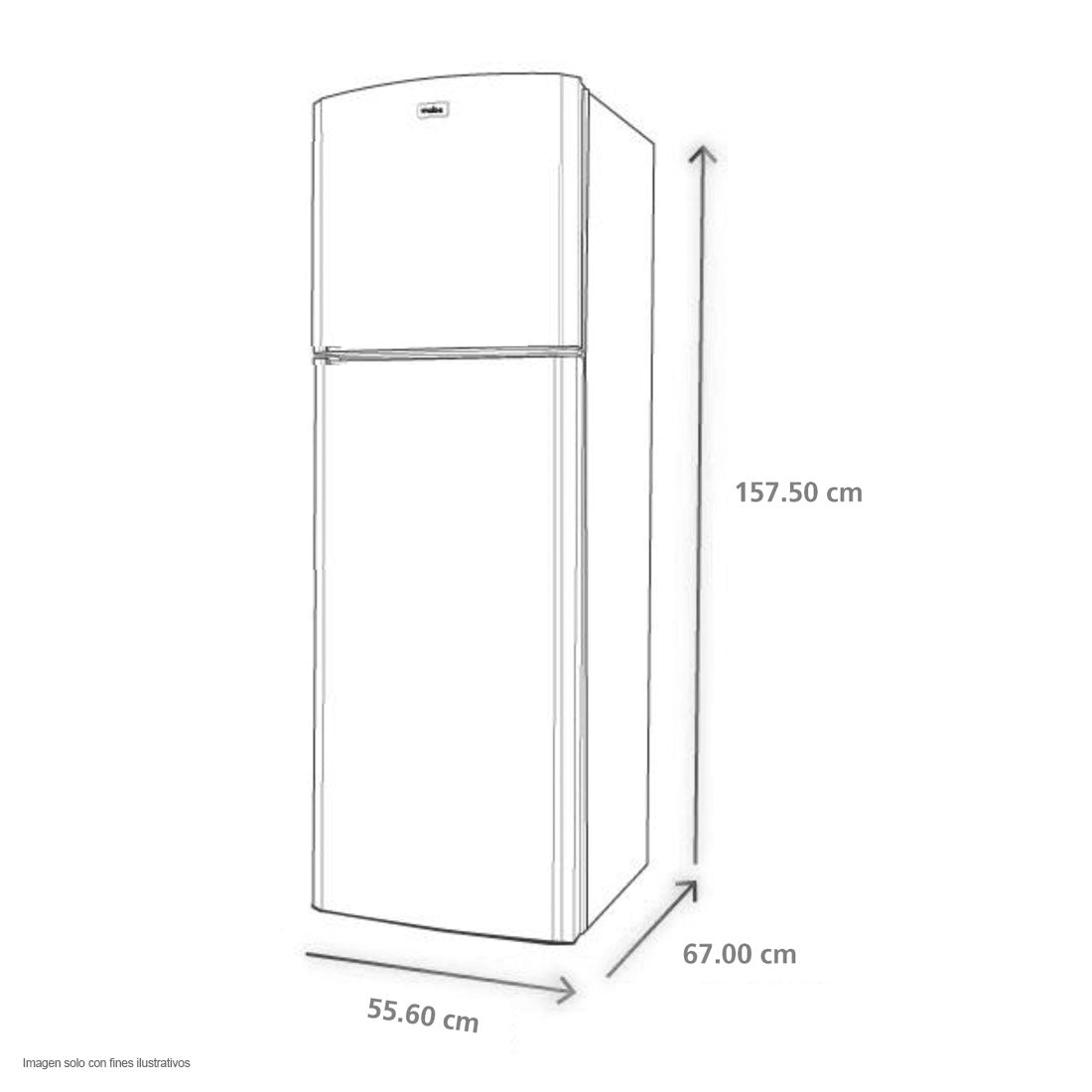Refrigeradora 8pc RMA1230PVCAE Mabe color grafito