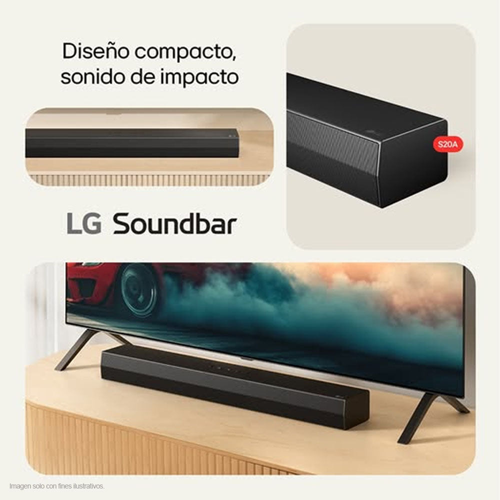 Barra de sonido S20A LG 50W 2.1 canales Bluetooth