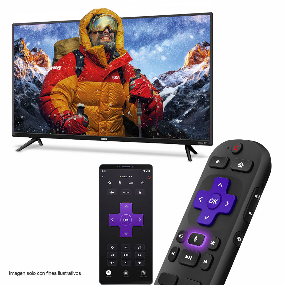 Televisor LED Smart 32" RC32K4RKT2, RCA, Roku TV HD