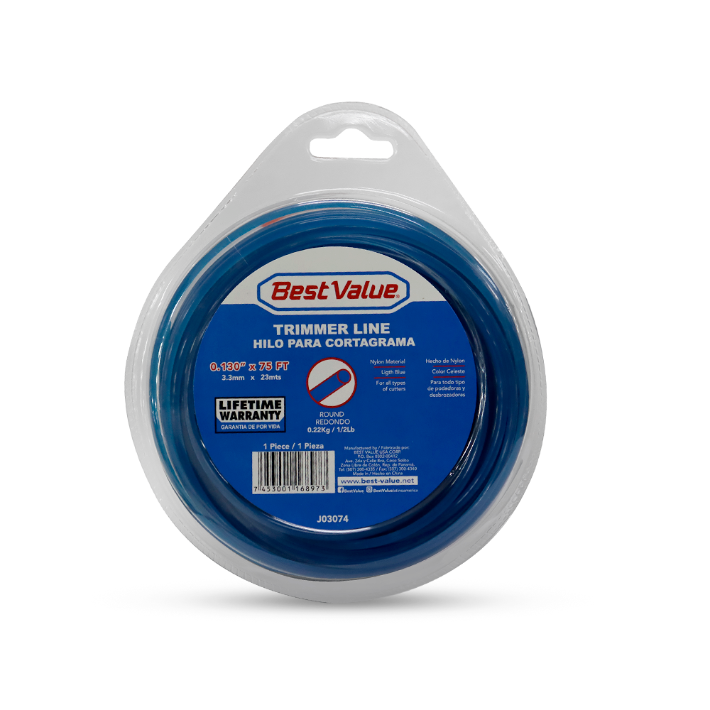Hilo para cartograma rodondo J03074 0.130 23mts / 75 pies color azul
