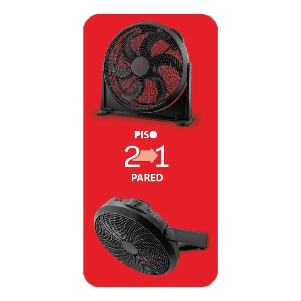 Abanico 2 en 1 FN-16B06B Sankey color negro 3 velocidades