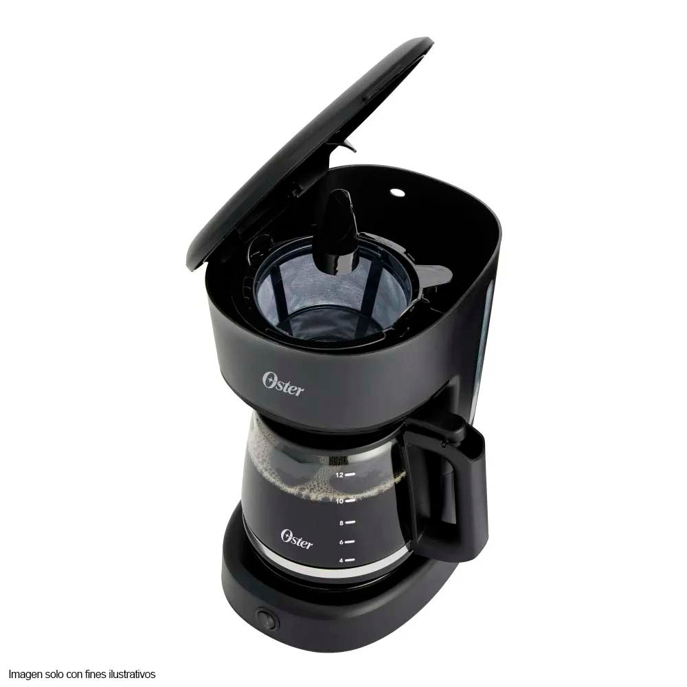 Cafetera 12 tazas BVSTDCS121B Oster con filtro reutilizable