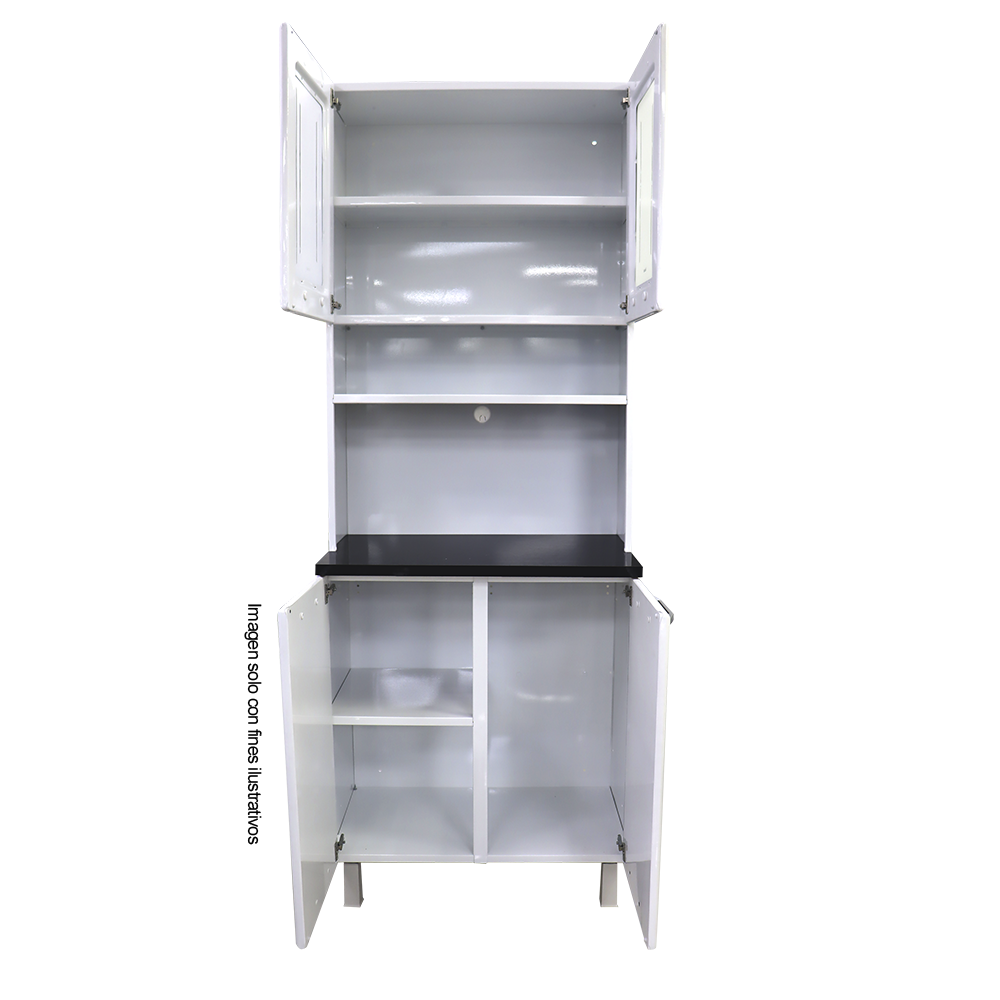 Mueble metálico de cocina tipo gabinete, kit doble de metal TLKD-2VBB (D)