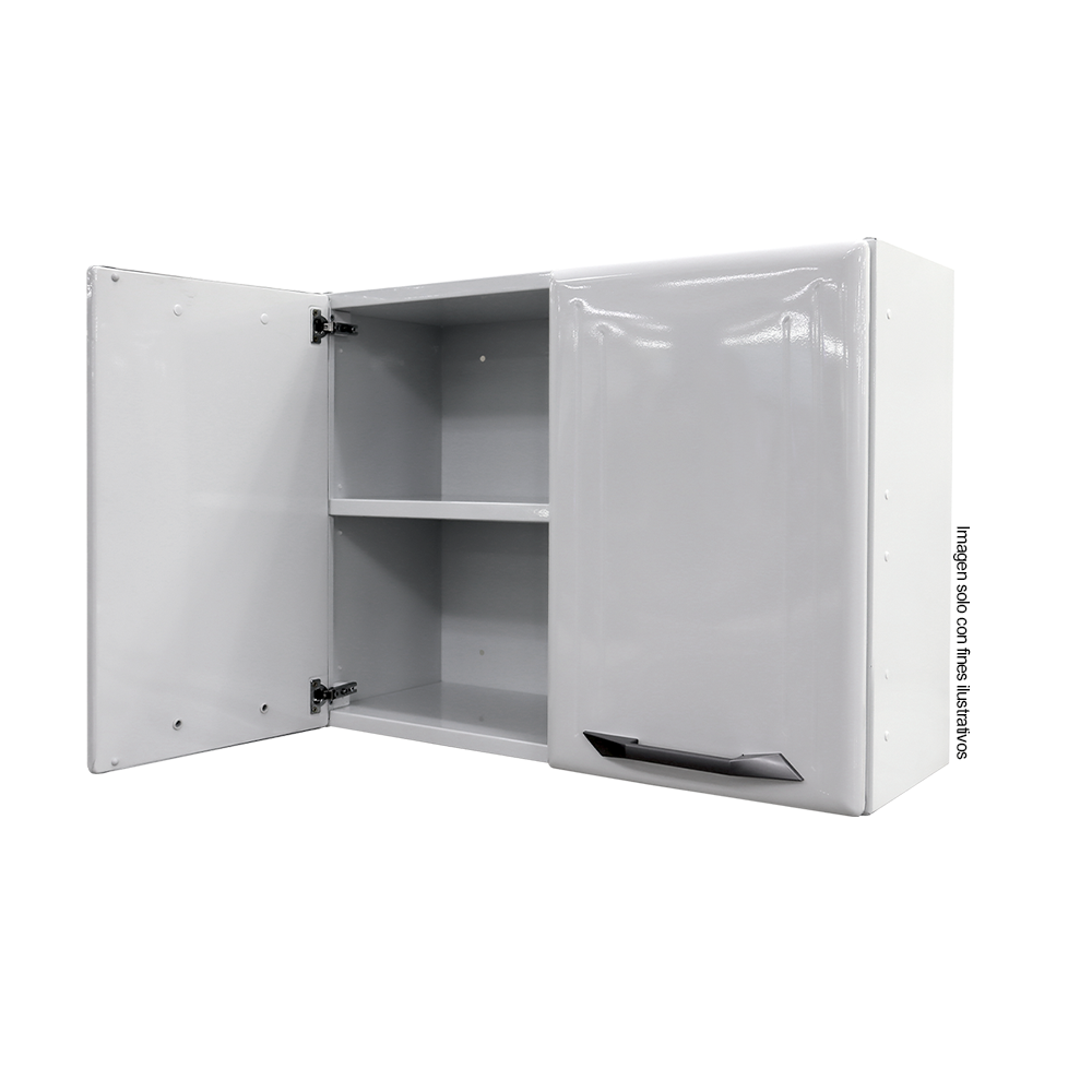 Gabinete aéreo para cocina 2 puertas TLAE-2SBB (D) color blanco