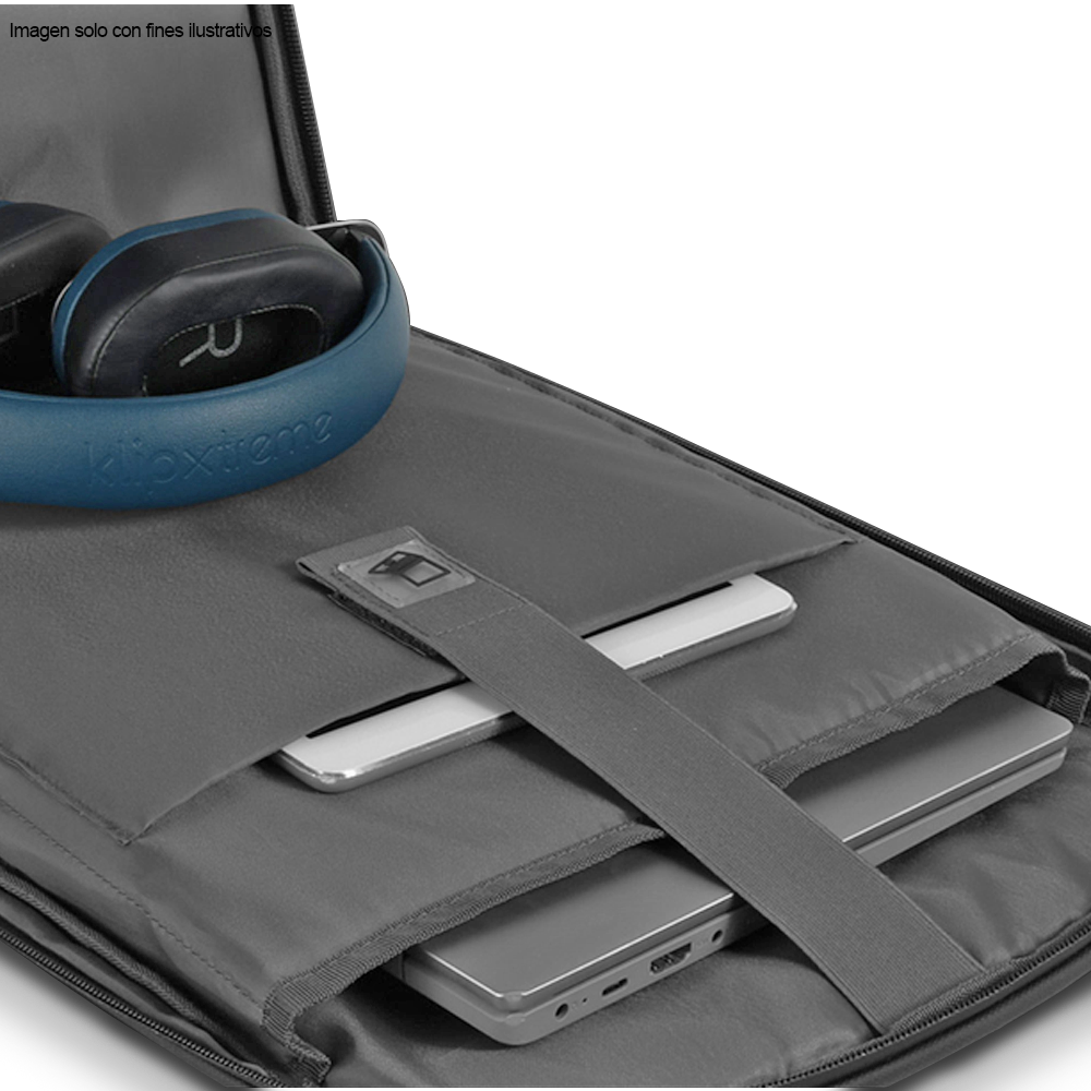 Mochila para laptop 15,6” y Tablet hasta 13” KNB-905BK Klip, Color negro