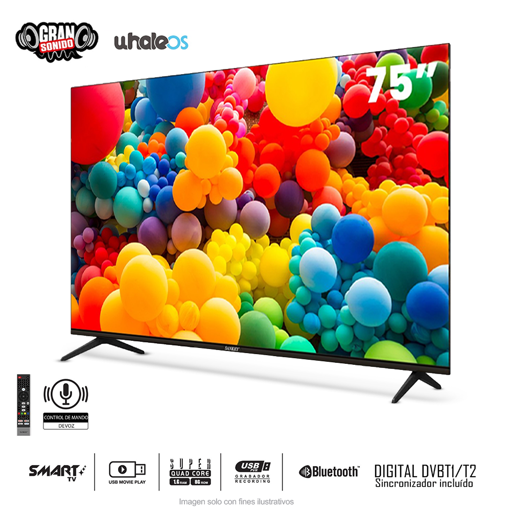 Televisor LED Smart 75" | CLED75SDL7 | Sankey