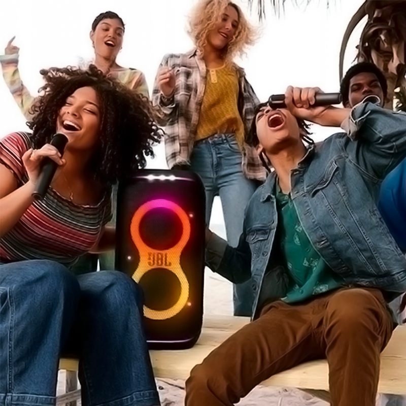 Micrófono inalámbrico PartyBox Wireless Mic JBL color negro.