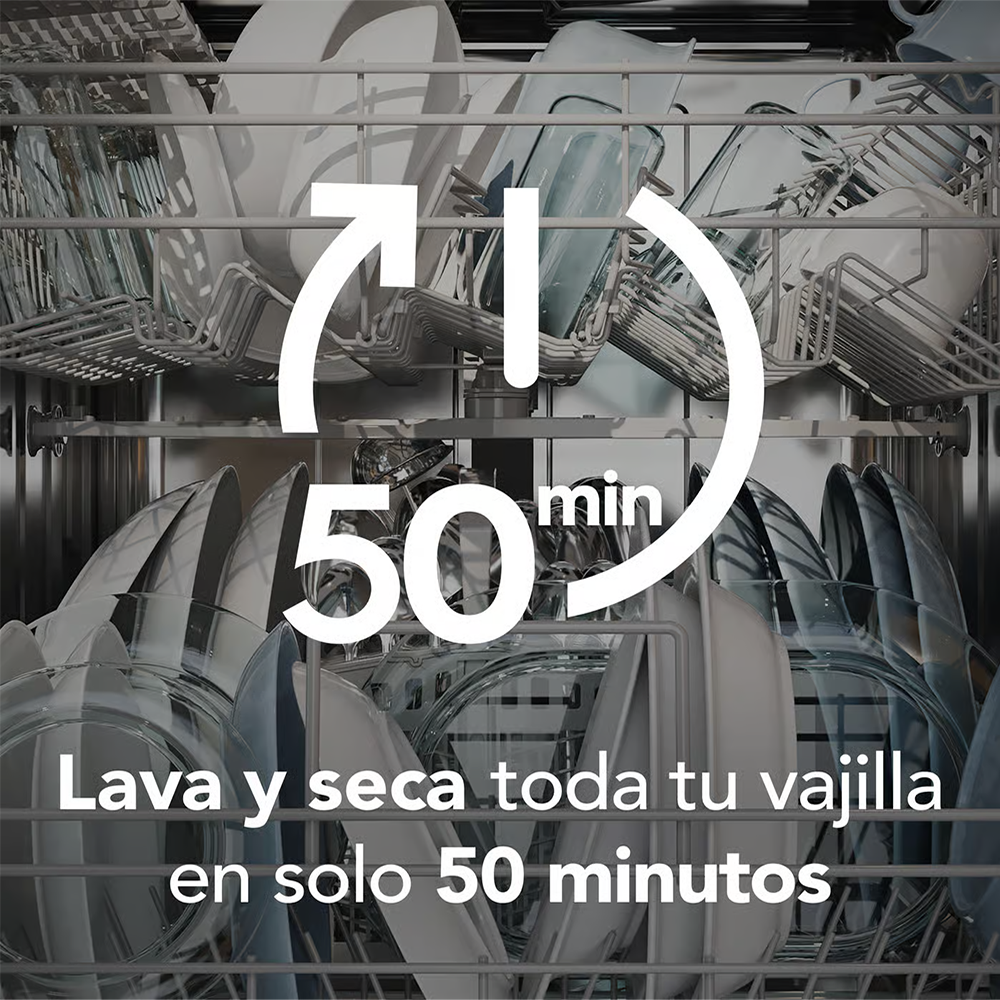 Lavaplatos empotrable 10 servicios FHFF10E4MSBZG Frigidaire, color acero inoxidable.