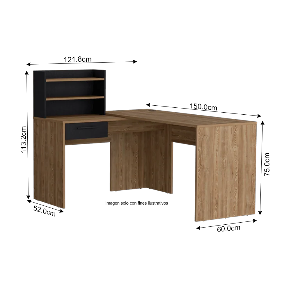 Combo de estudio Stanford CMW 8955, color tono miel wengue