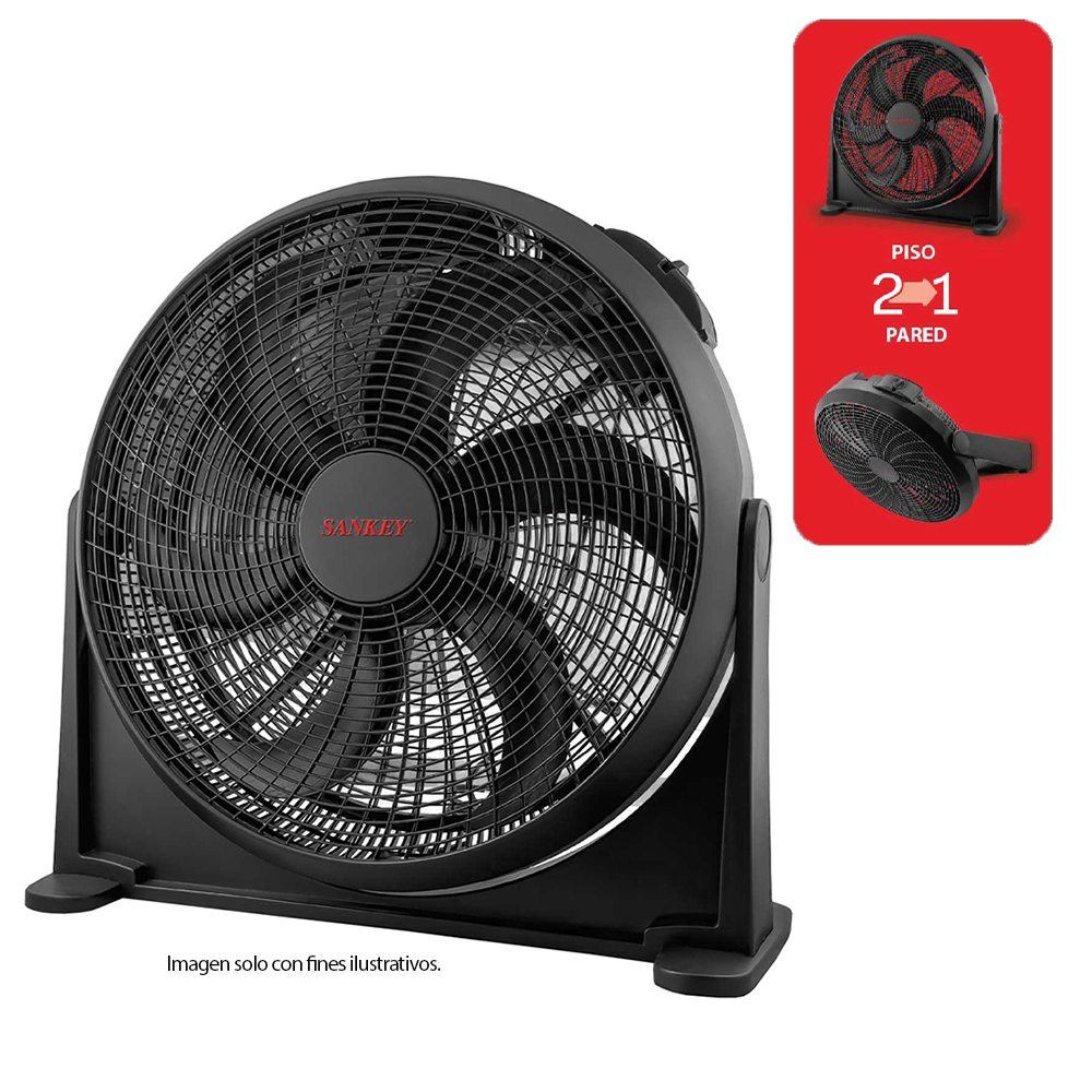 Abanico 2 en 1 de 20" FN-20B06B Sankey, 3 velocidades