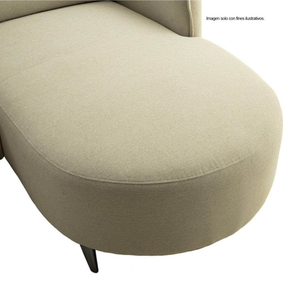 Sofá Chaise reclinable con puerto USB, CM9942LB FRIDA en color beige