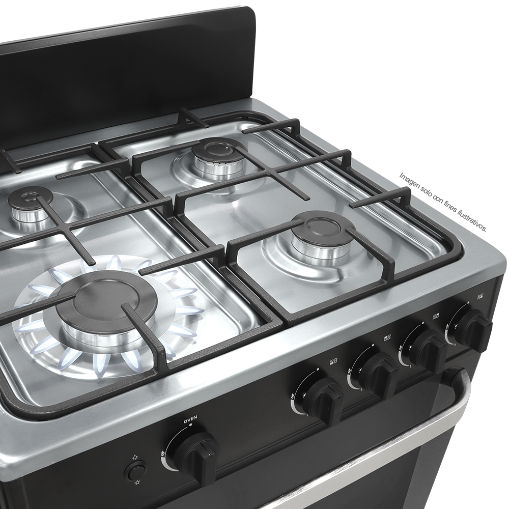 Estufa a gas 24" modelo EMI24B4, 4 quemadores, encendido eléctrico KENMORE