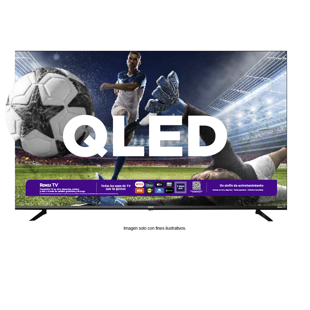 Televisor 58" 4K QLED Smart, modelo RC58K5QLT2. RCA