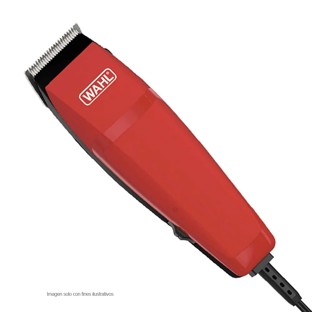 Maquina cortadora para cabello 9314-2708 WAHL, color rojo, 10 piezas.
