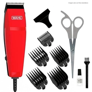Maquina cortadora para cabello 9314-2708 WAHL, color rojo, 10 piezas.