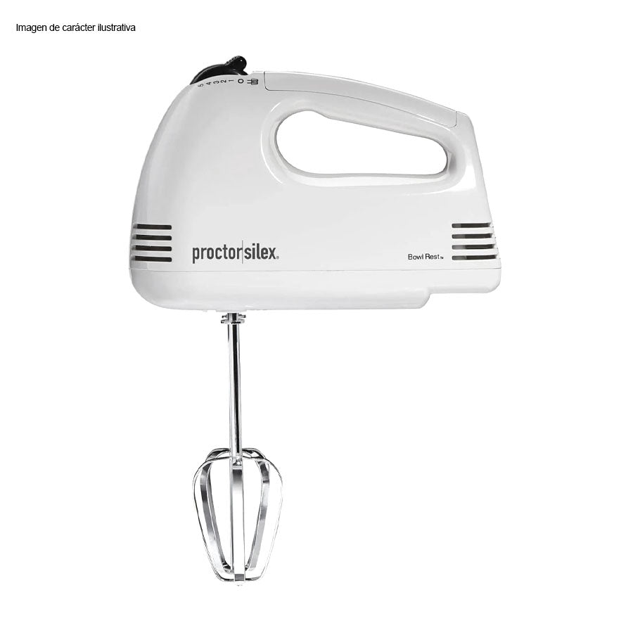 Batidora manual PS62509R Protor Silex 100W 5 velocidades color blanco