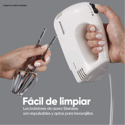 Batidora manual PS62509R Protor Silex 100W 5 velocidades color blanco