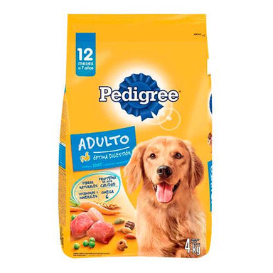 Pedigree Receta Orig 4Kg Mex Alimento Completo Para Perro Adulto, Contiene Antioxid