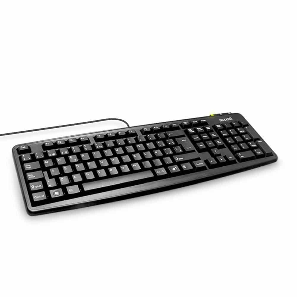 Maxell 347215 Teclado Estándar Alámbrico Negro