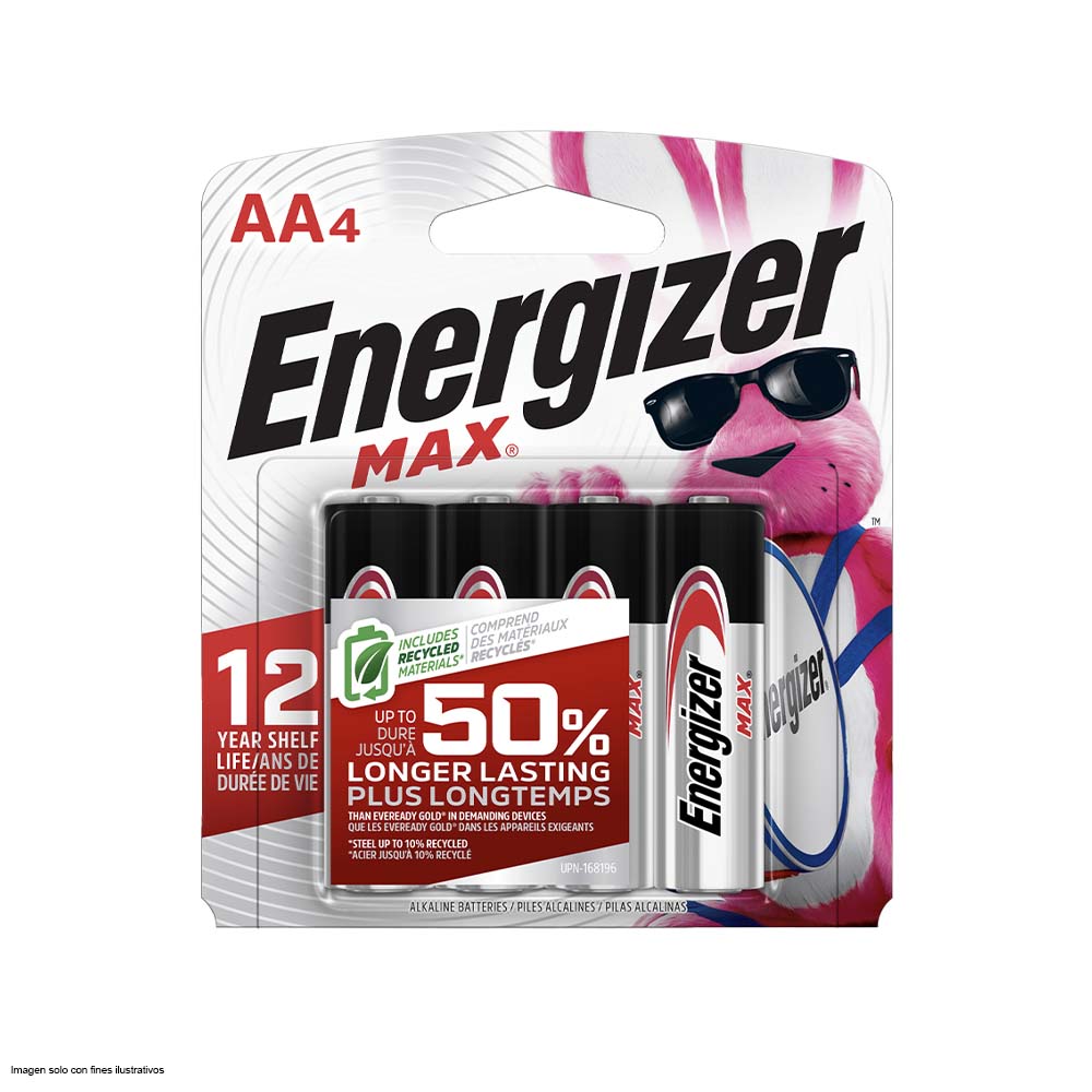 Batería alcalina AA 48/4 Energizer Max