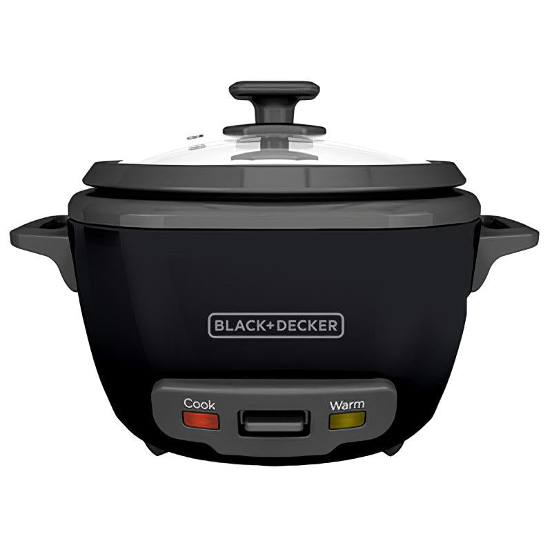 Black & Decker Olla Electrica Arrocera 14 Tazas RC514B Negro Olla de Coccion Antia