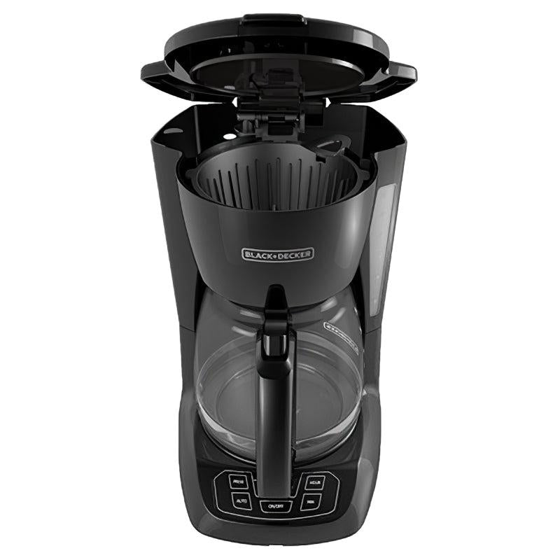 BLACK & DECKER CAFETERA DE TAZA PROGRAMABLE 12 TAZAS  CM1105B NEGRO BOTONES DE CONT