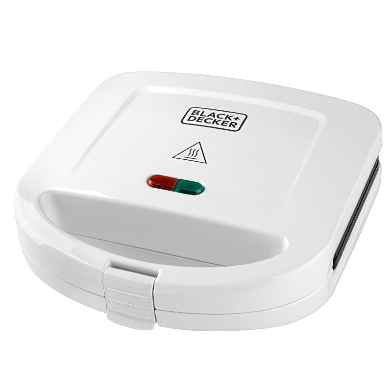 BLACK & DECKER SANDWICHERA COMPACTA 700 WATTS   SM24520 BLANCO CAPACIDAD PARA 2 PIE