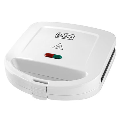 BLACK & DECKER SANDWICHERA COMPACTA 700 WATTS   SM24520 BLANCO CAPACIDAD PARA 2 PIE