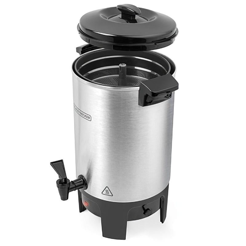 BLACK & DECKER CAFETERA PERCOLADOR 30 TAZAS  CMU3000 ACERO INOXIDABLE TANQUE DE ALU