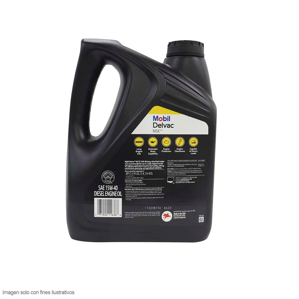 ACEITE MOBIL DELVAC 15W40 1GL CL4 PLUS