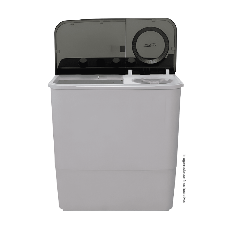 Lavadora Semiautomática, 12 kg, NWM-1210XL, Nisato, Doble tina con bomba de expulsión, Color blanco