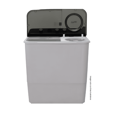 Lavadora Semiautomática, 12 kg, NWM-1210XL, Nisato, Doble tina con bomba de expulsión, Color blanco