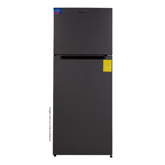 Refrigeradora NISATO 12.2pc NRF-317SSMH Top Mount, acero inoxidable