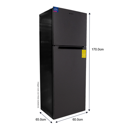 Refrigeradora NISATO 12.2pc NRF-317SSMH Top Mount, acero inoxidable